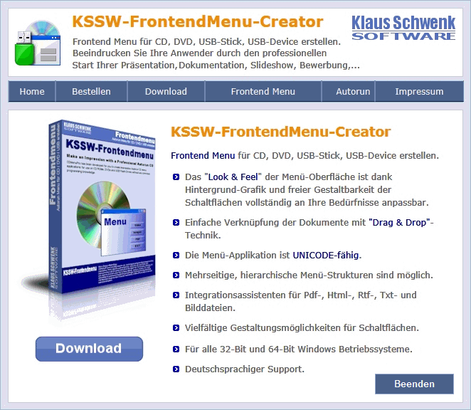 KSSW-FrontendMenu Projekt-Demo-4