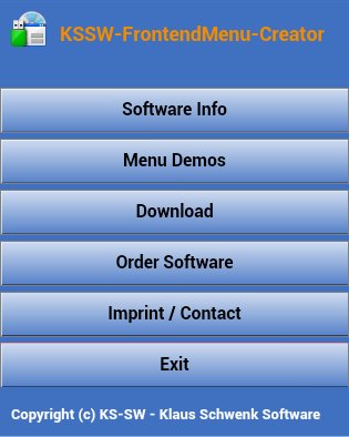 Screenshot des Menus von einem Sony XPERIA Smart Phone (3"-Display)